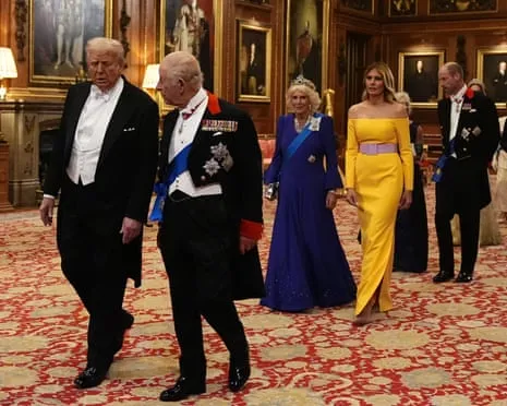 The Royal Family Deploy Red Carpet Amid Protests; Kimmel Taken Off Air Due To Kirk Remarks